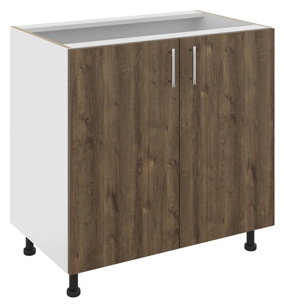 Corp haaus Karo, 2 Usi, Stejar Bronz/Alb, 80 x 50 x 80 cm