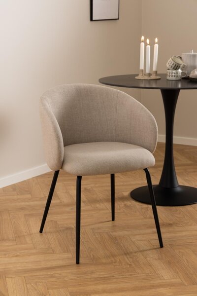 Scaun dining Eleanor, Bej, 79x55.5x55 cm