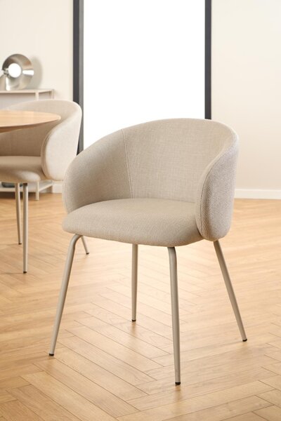 Scaun dining Eleanor V1, Gri, 79x55.5x55 cm