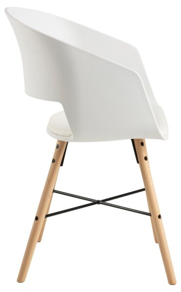 Scaun dining I_Luna, Alb, 80.5x52x51.5 cm