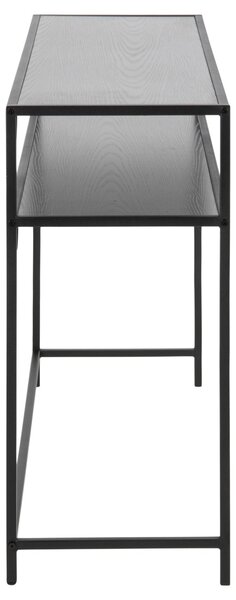 Consola Seaford, Negru, 79x120x35 cm