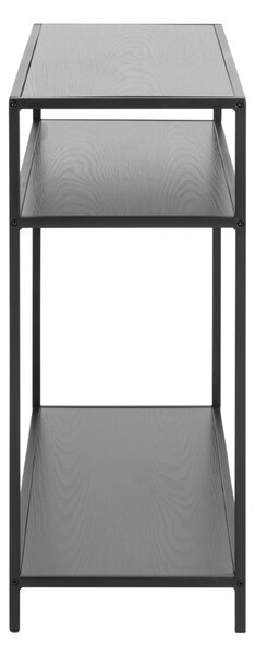 Consola Seaford, Negru, 79x100x35 cm