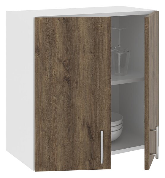 Corp haaus Karo, 2 Usi, Stejar Bronz/Alb, 60 x 30 x 60 cm