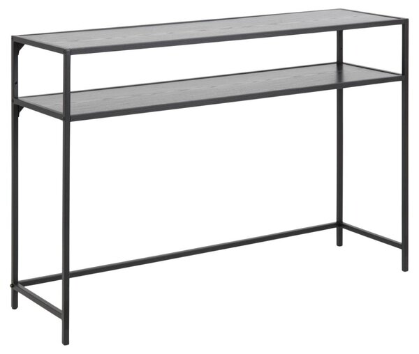 Consola Seaford, Negru, 79x120x35 cm