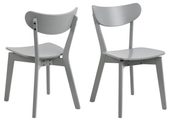 Scaun dining Roxby, Gri, 79.5x45x55 cm