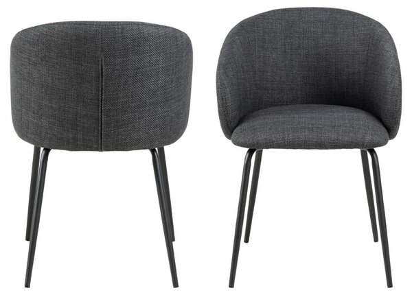 Scaun dining Eleanor, Gri, 79x55.5x55 cm