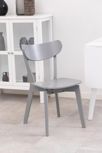 Scaun dining Roxby, Gri, 79.5x45x55 cm