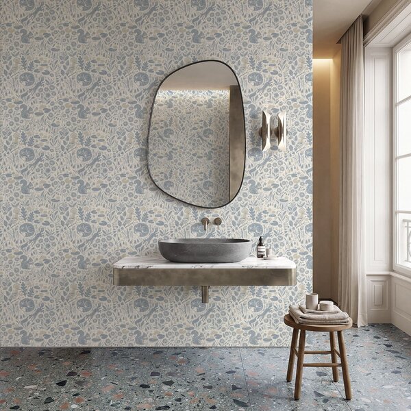 Tapet Model decorativ cu animale din pădure, Tapet natura, a01158 : Uwalls.ro