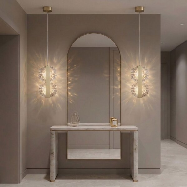 Lampă suspendată LED G148-2CP Gold Brush