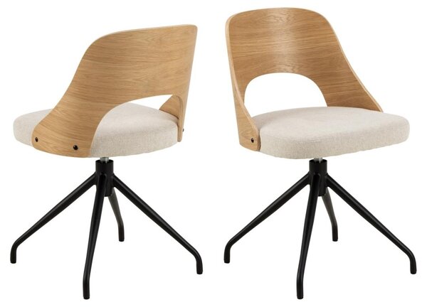 Scaun dining Lucy, Bej, 79x48x53 cm