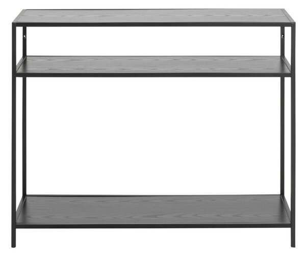 Consola Seaford, Negru, 79x100x35 cm