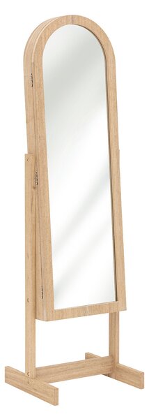 Dulap de bijuterii cu oglinda SOLEYA, 42 x 37,5 x 145 cm