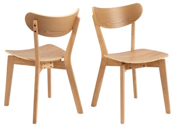 Scaun dining Roxby, Natural, 79.5x45x55 cm