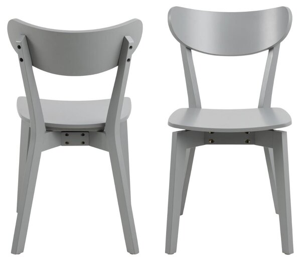 Scaun dining Roxby, Gri, 79.5x45x55 cm