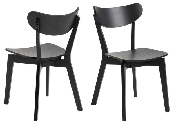 Scaun dining Roxby, Negru, 79.5x45x55 cm