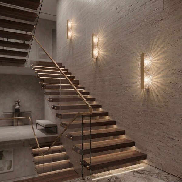 APLICĂ LED DE PERETE G147-2W GOLD BRUSH
