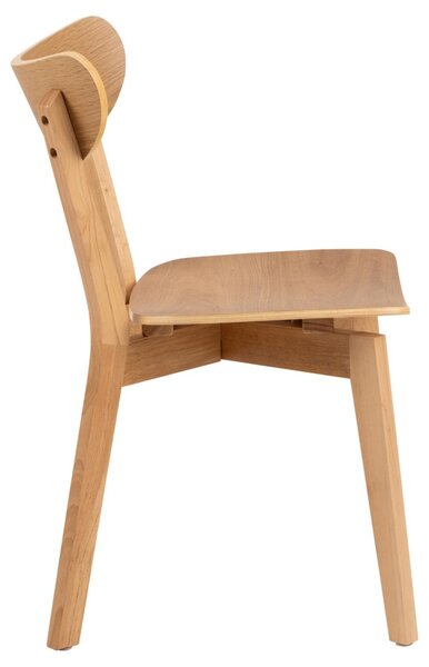 Scaun dining Roxby, Natural, 79.5x45x55 cm