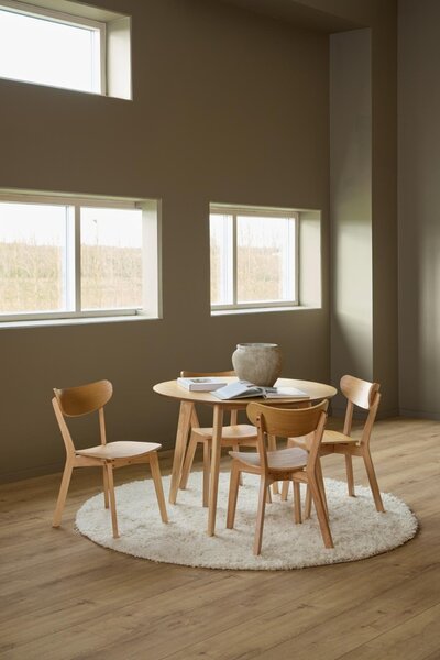 Scaun dining Roxby, Natural, 79.5x45x55 cm