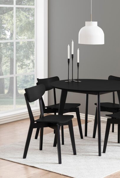 Scaun dining Roxby, Negru, 79.5x45x55 cm