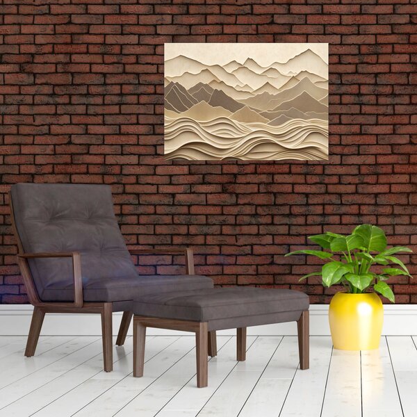 Tablou - Linii Montane 3D (70x50 cm)