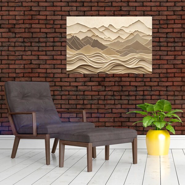 Tablou - Linii Montane 3D (90x60 cm)