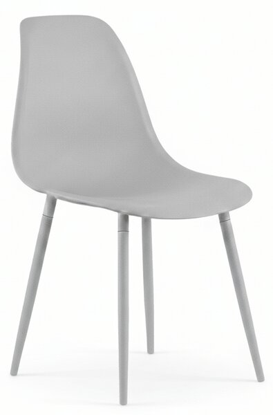 Set de gradina OSAKA SIRVON - 2 scaune si masa rotunda, gri deschis