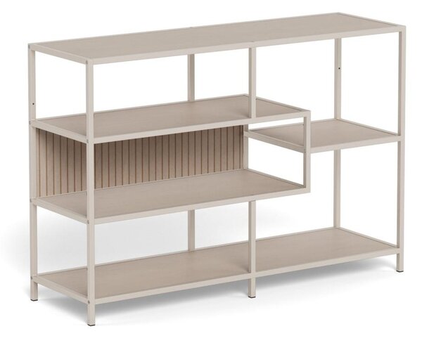 Biblioteca Seaford V2, Gri, 78x114x35 cm