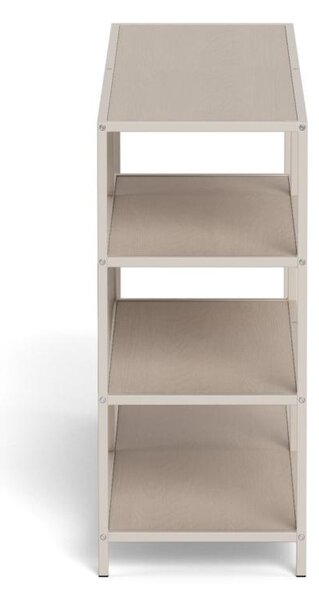 Biblioteca Seaford V2, Gri, 78x114x35 cm