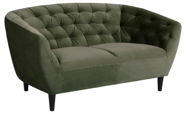 Canapea 2 locuri Ria, Verde, 78x150x84 cm