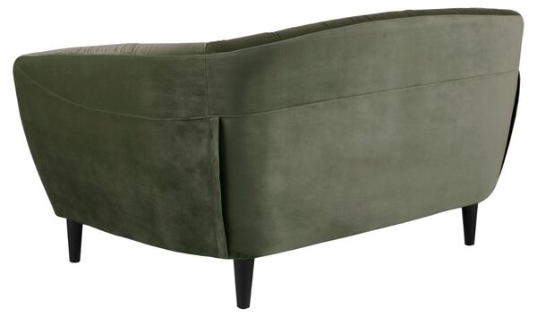 Canapea 2 locuri Ria, Verde, 78x150x84 cm