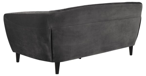 Canapea 3 locuri Ria, Gri, 78x191x84 cm