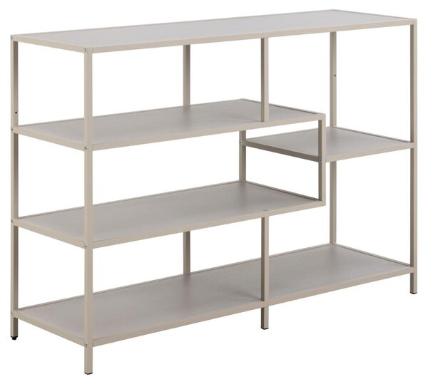 Biblioteca Seaford V1, Gri, 78x114x35 cm