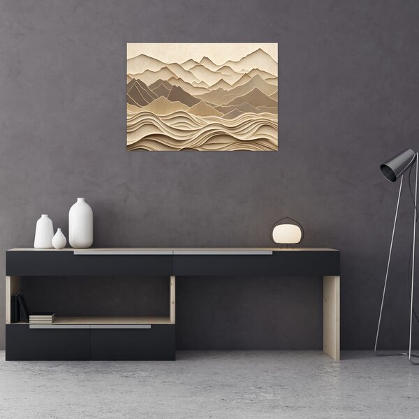 Tablou - Linii Montane 3D (70x50 cm)