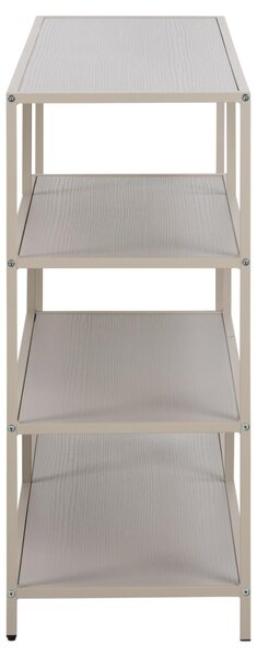 Biblioteca Seaford V1, Gri, 78x114x35 cm