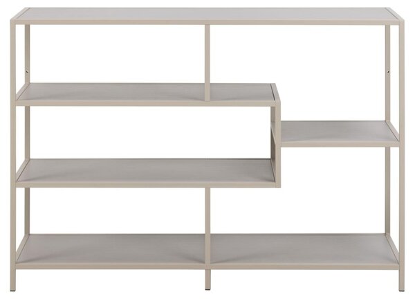 Biblioteca Seaford V1, Gri, 78x114x35 cm