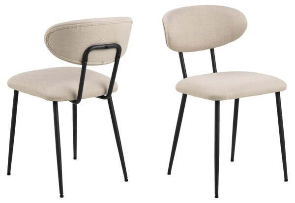 Scaun dining Denise, Bej, 78.5x43.5x53 cm