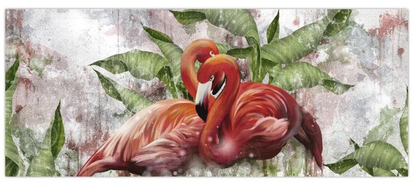 Tablou - Flamingo (120x50 cm)