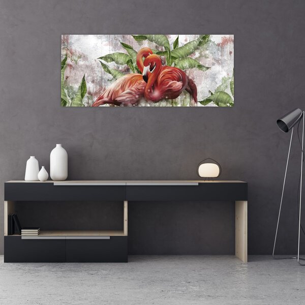 Tablou - Flamingo (120x50 cm)