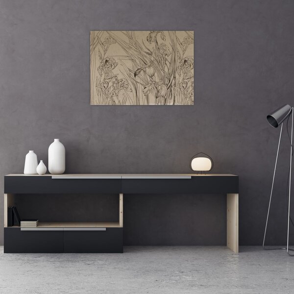 Tablou - Contururile plantelor (70x50 cm)