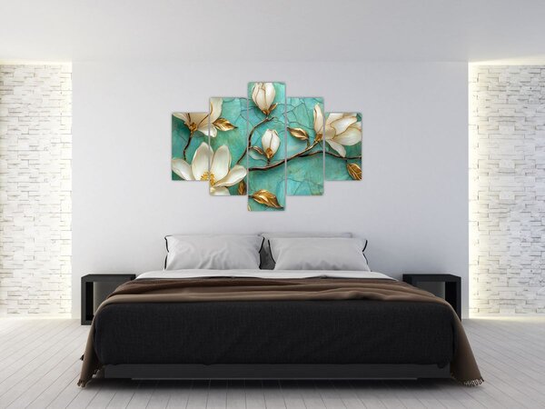 Tablou - Magnolii 3D (150x105 cm)