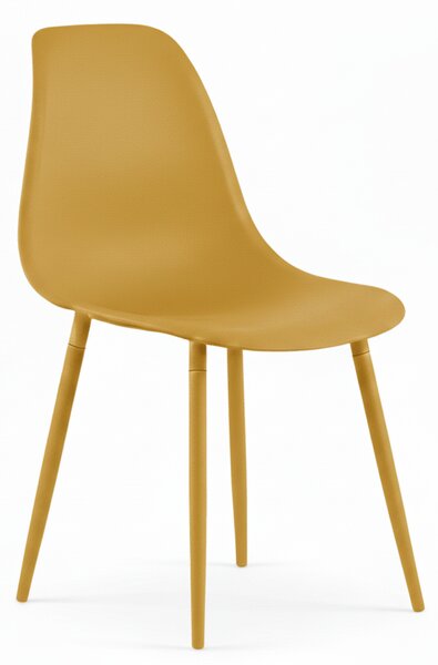 Oferta Scaun de masa OSAKA din plastic, mustar calitatea II