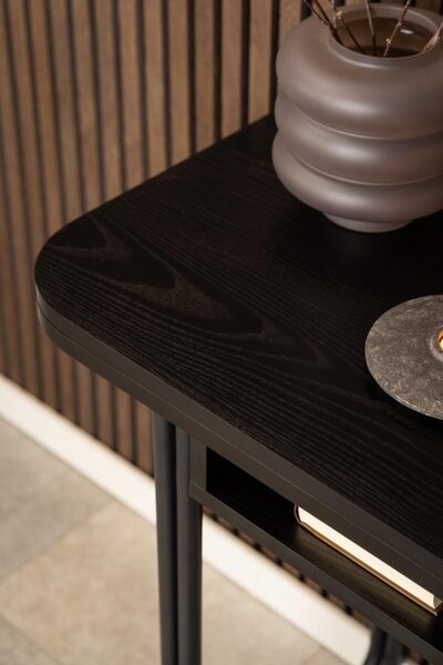 Masa dining Darlington, Negru, 77x80x140 cm