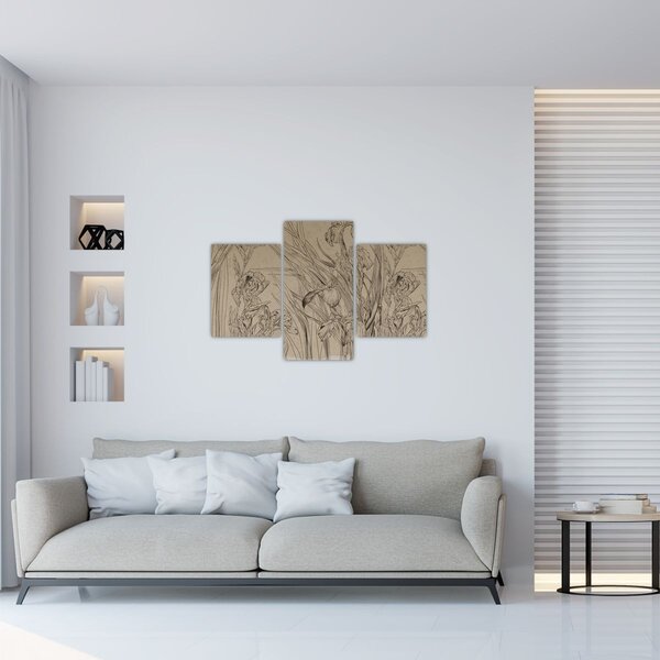 Tablou - Contururile plantelor (90x60 cm)