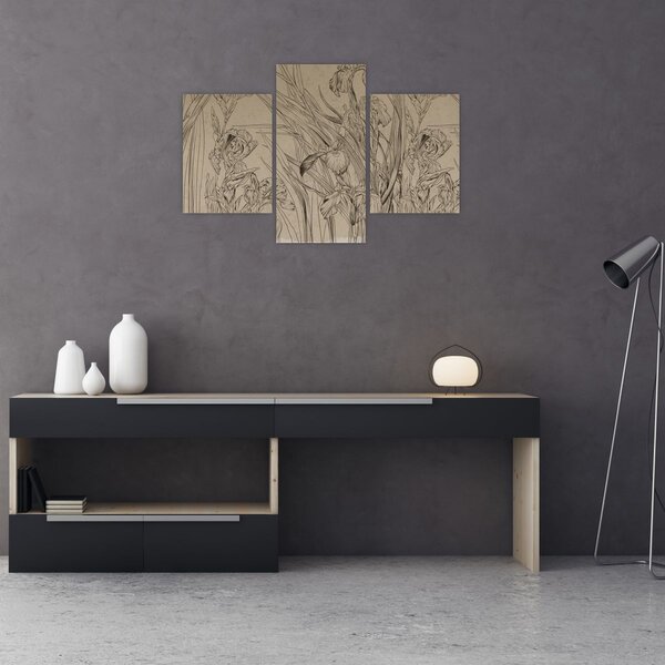 Tablou - Contururile plantelor (90x60 cm)