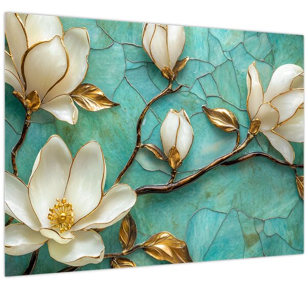 Tablou - Magnolii 3D (70x50 cm)