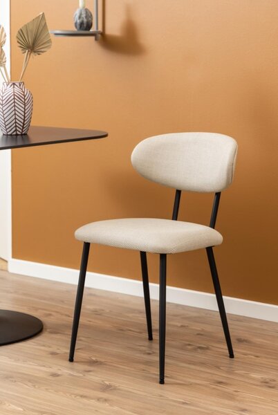 Scaun dining Denise, Bej, 78.5x43.5x53 cm