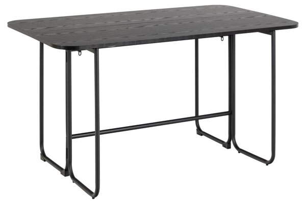 Masa dining Darlington, Negru, 77x80x140 cm