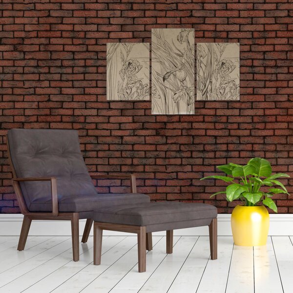 Tablou - Contururile plantelor (90x60 cm)