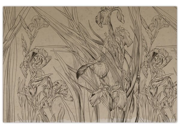 Tablou - Contururile plantelor (90x60 cm)