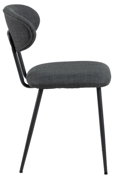 Scaun dining Denise, Gri, 78.5x43.5x53 cm